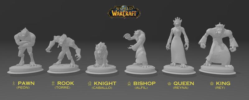 Chess Set - World of Warcraft - Worgens