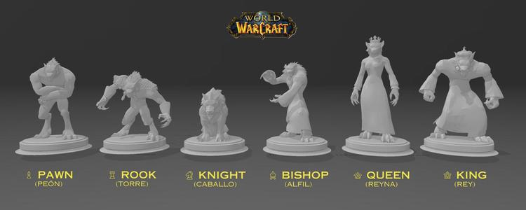 Chess Set - World of Warcraft - Worgens