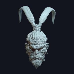 Monkey King v2 Action Figure Head
