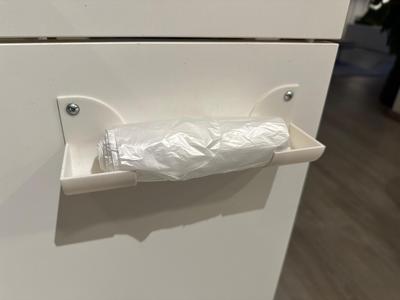 Door-Mount Storage Rack for Trash Bags & More