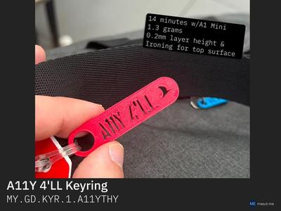 A11Y 4'LL Keyring   
