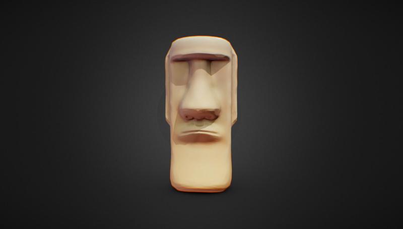 Moai Head Statue