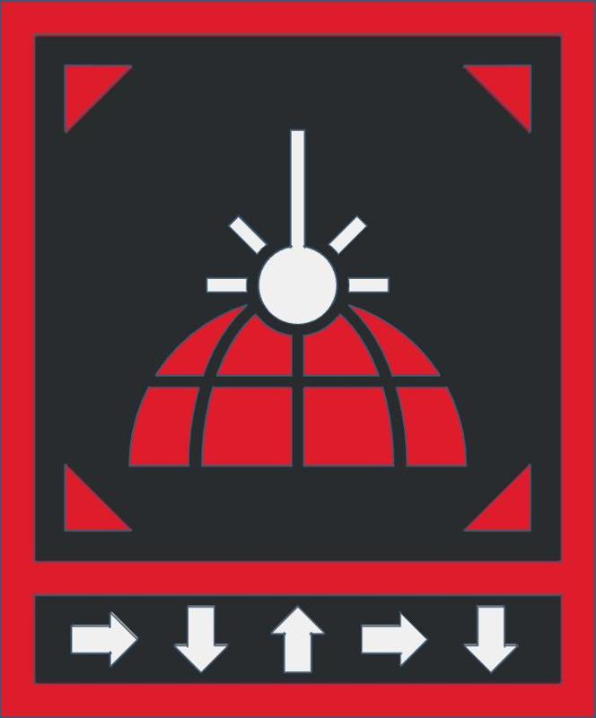Helldivers 2 Stratagem Plaque (Orbital Laser)