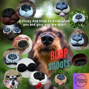 Boop Snoots Dog Nose Clicker Fidgets and Keychains
