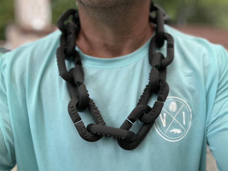 Oversize Necklace *NEW STYLE* 3" Jumbo Chain Link - Emboss Edition