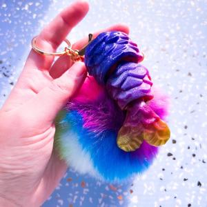 Merbunny Tail Keychain