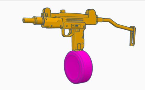 Very Large Extended Mag For The MiniUzi by rafael lacerda