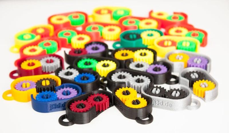 Fidget Gear Keyring - Easy assembly