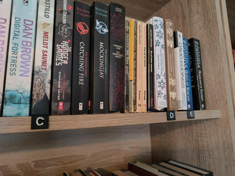 Bookshelf Letter Markers