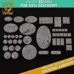 Bases Set - Daemonic Kingdom - Titan Forge Miniatures January 2020