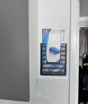 rubber glove box wall storage