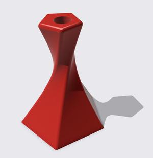 Twisted Pentagon Candle Stick