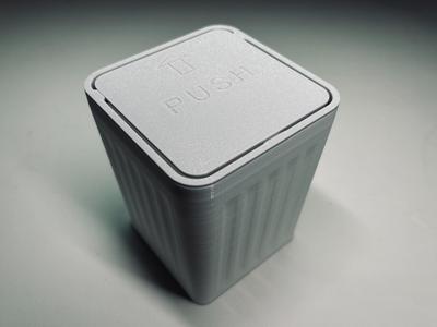 Tabletop trash can with lid&Pen Holder桌面翻盖垃圾桶/笔筒