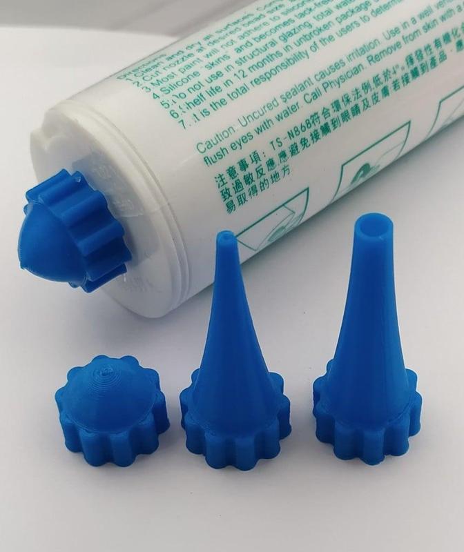 Seal gun nozzles and cork