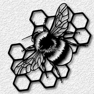 bumblebee honeycomb wall art bee home decor