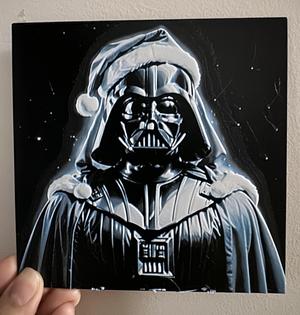Ghost of Christmas Darth - GitD HueForge Print (Frame Compatible!)