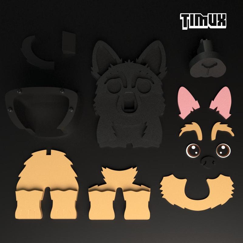 GERMAN SHEPHERD GLASSES HOLDER