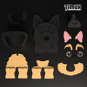 GERMAN SHEPHERD GLASSES HOLDER