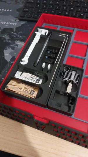 Toolset Gridfinity tile for P1S, P1P, X1 Bambulab