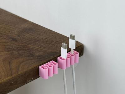 Desktop data cable buckle；cable organizer，桌面数据线卡扣
