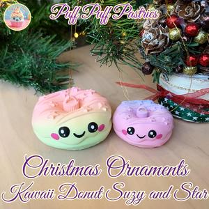 Christmas Ornaments Kawaii Donut Suzy and Star