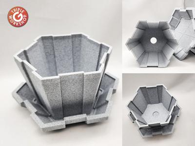 Bastion Fort Plant Pot w/Base