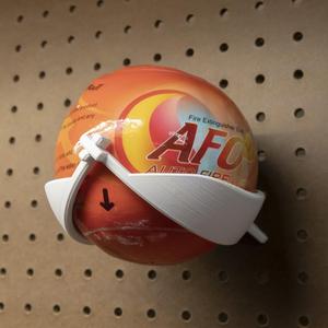 Fire Extinguisher Ball Holder // Pegboard X Mount