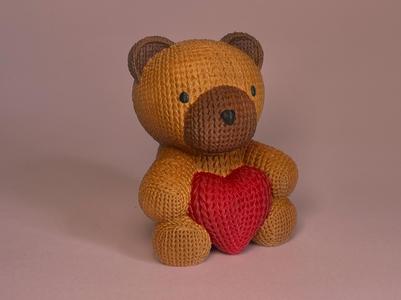 Crochet Bear with Heart