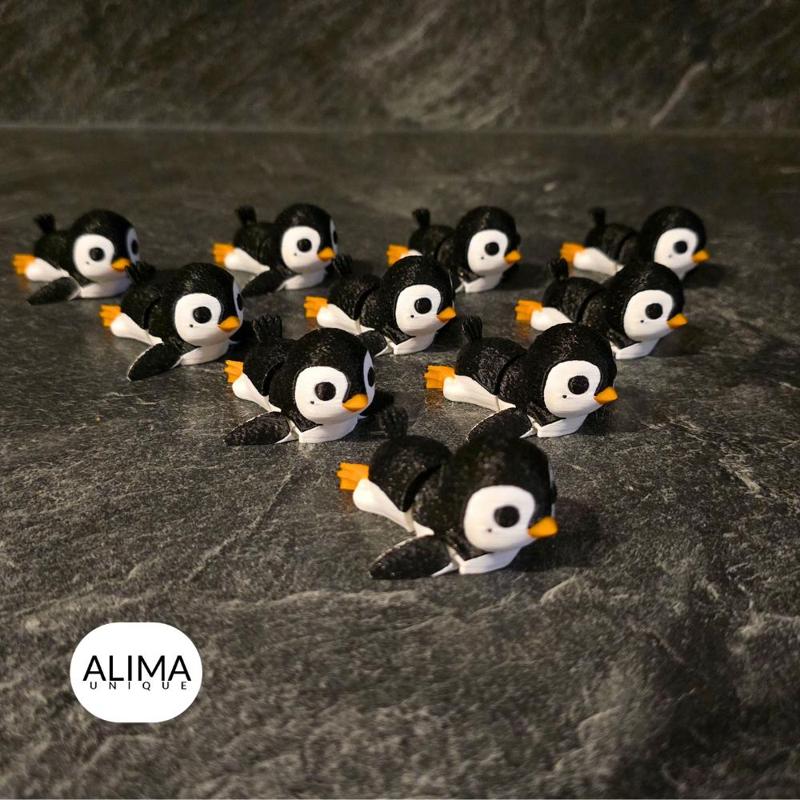 Little articulated Penguin - Mini / Keychain / Support Free