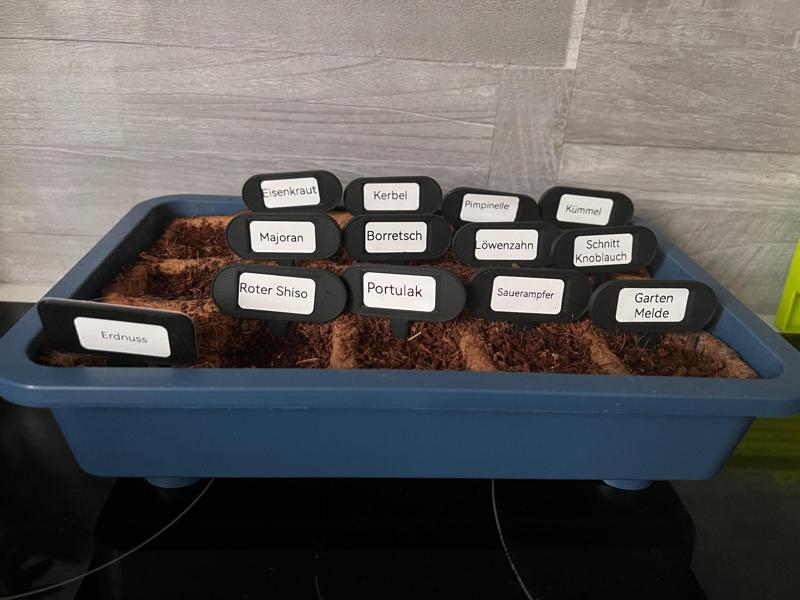 Seeding or plant signs