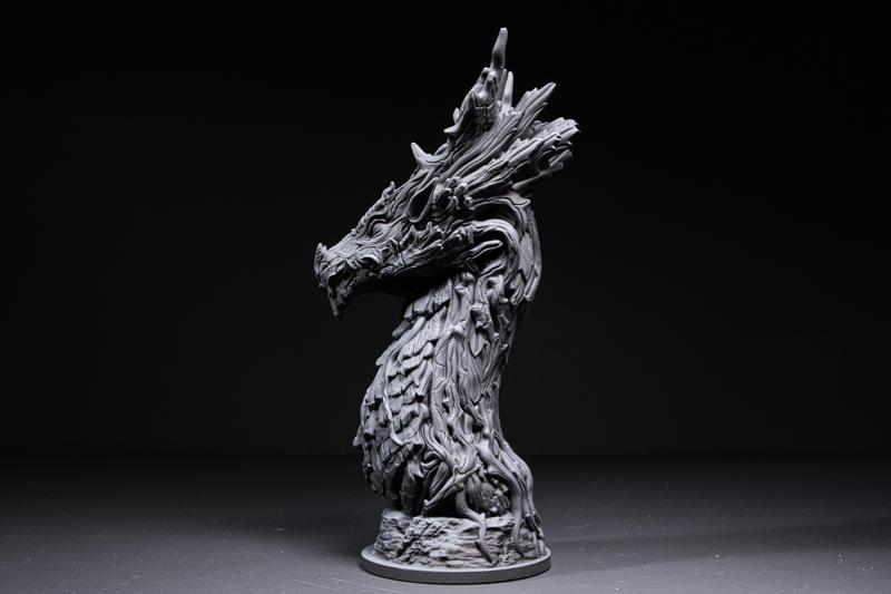 Forest Dragon bust (Pre-Supported)