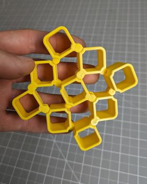 Auxetic Cubes // 20mm 3x3 rounded Fidget Toy