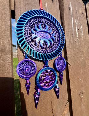 Mystical Eye Geometric Dream Catcher/Print-N-Place