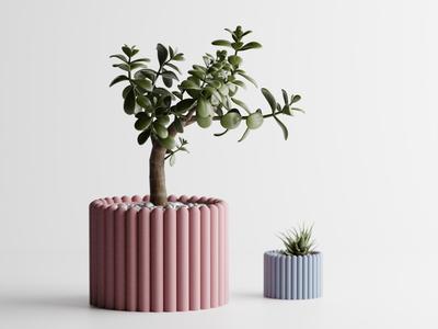 Plant Pot Planter Rounded 1