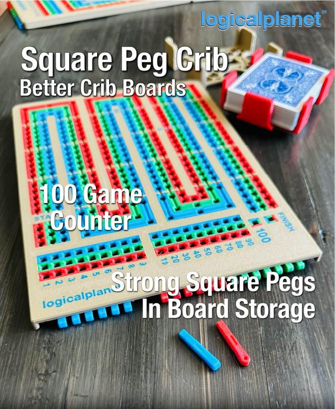 sQuare Peg Crib Board 100 Game Marathon Edition