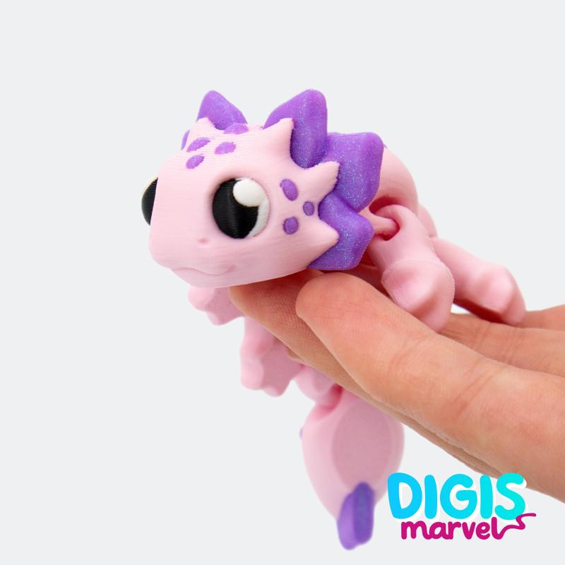Tiny Axolotl Flexi + Keychain