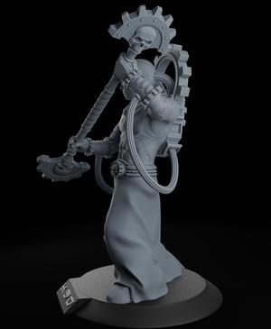 Adeptus mechanicus - Fulgurite electro priest pose 4 + FREE Dragon skull warhammer