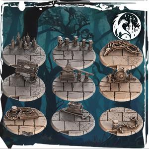 9 x Bases 25mm Dungeon