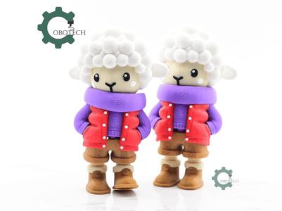 Cobotech Articulated Cozy Sheep In Urban Vibes Fashion