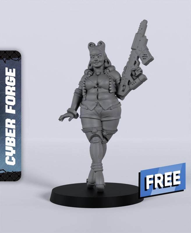 Frau Misaki - With Free Cyberpunk Warhammer - 40k Sci-Fi Gift Ideas for RPG and Wargamers