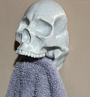 Skull Towel Holder