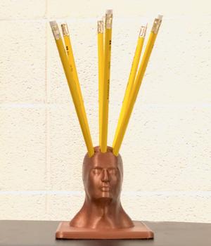 Mohawk Pencil Holder.stl