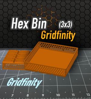 Hex Bin Gridfinity 3x3