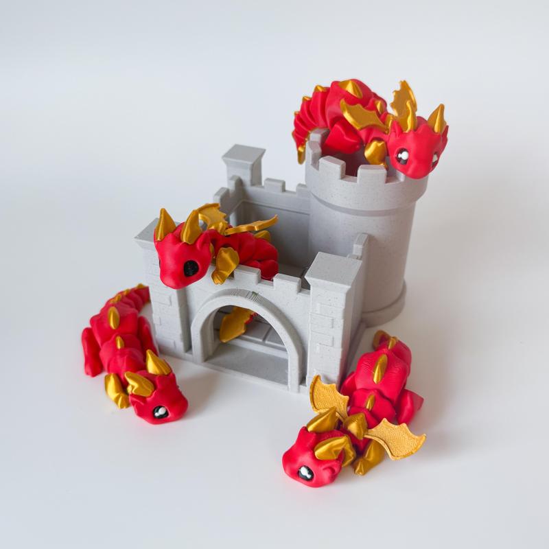 Little dragon flexi with Castle
