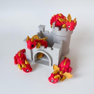 Little dragon flexi with Castle