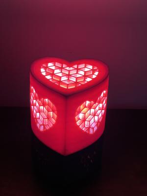 Heart Shaped Lamp - Remix of Simple Heart Box with Lid