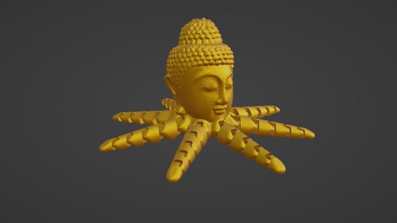 octopus buddha.stl