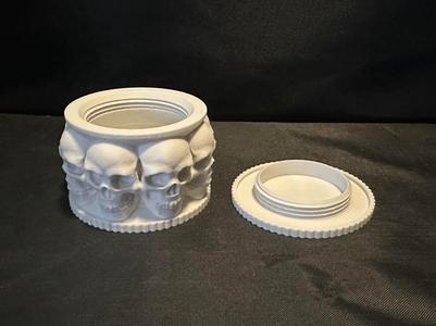 75mm Threaded Skull Stash Jar - TPU Gasket Option