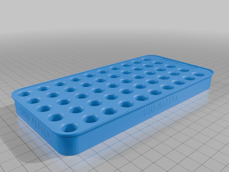 380ACP reloading tray (Deeper holes)