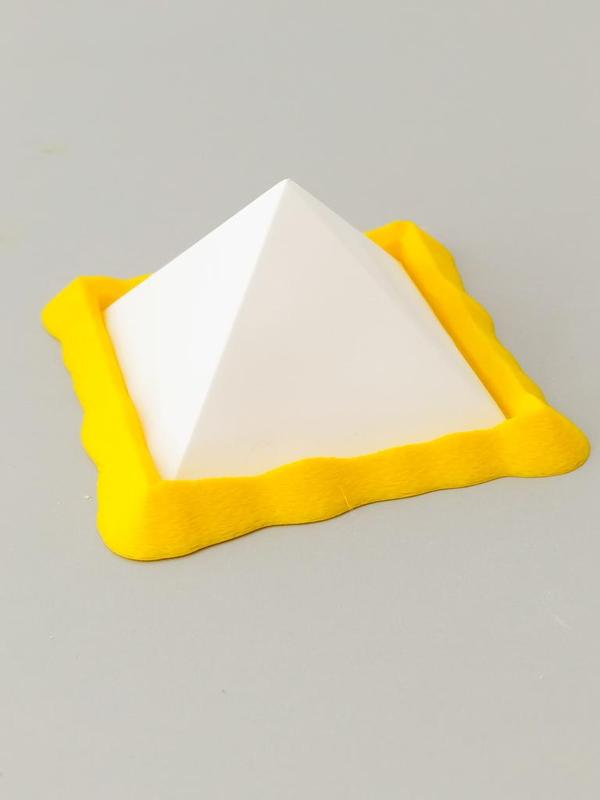 Pyramid lamp holder candles.